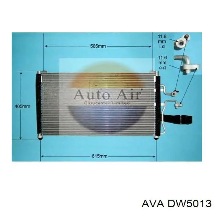 DW5013 AVA Радиатор кондиционера