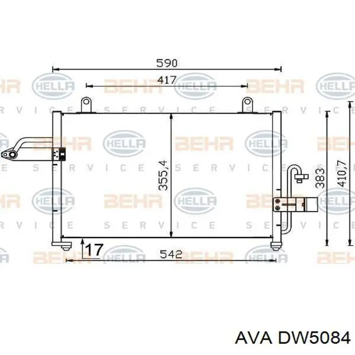Конденсатор кондиціонера Mahle Original AC645000S ціна, від 56.49 USD