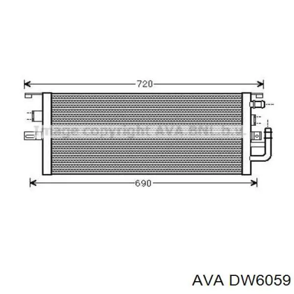 Радіатор пічки (обігрівача) AVA DW6059 ціна, від 33.13 USD