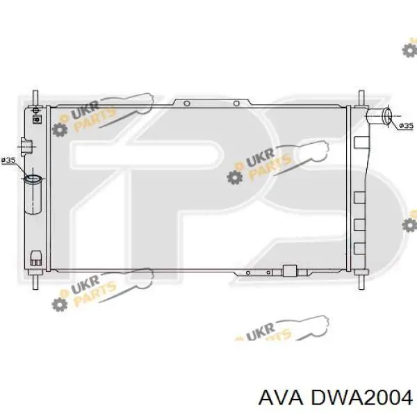 Радіатор основний AVA DWA2004 ціна, від 41.97 USD