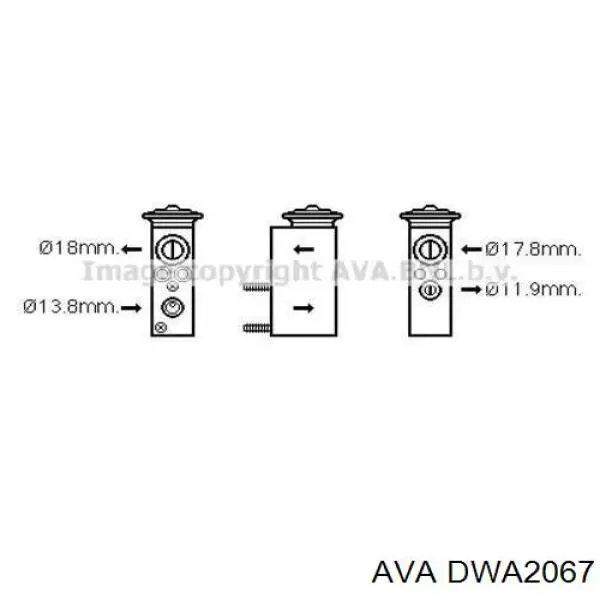 Купити DWA2067 AVA Радіатор двигуна