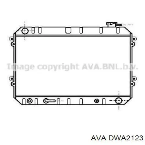 Купити DWA2123 AVA Радіатор двигуна