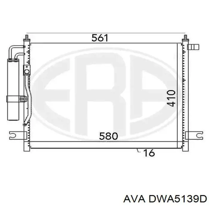 Конденсатор кондиціонера AVA DWA5139D ціна, від 78.15 USD