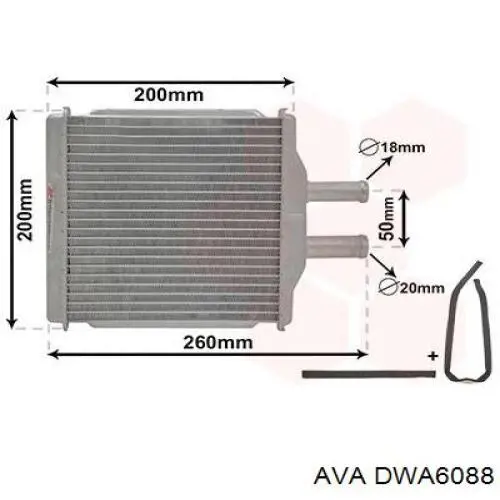 Купити DWA6088 AVA Теплообмінник