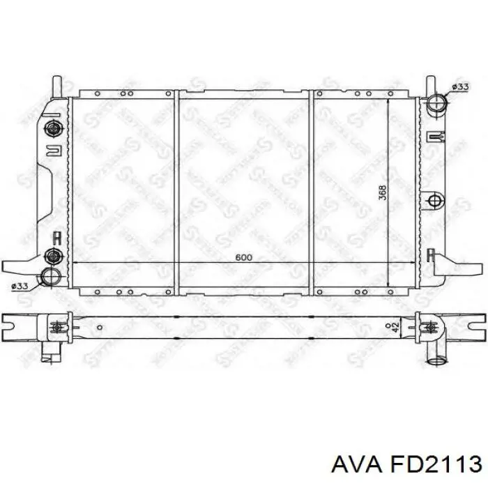 FD2113 AVA радіатор охолодження двигуна