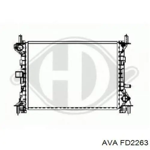 Купити FD2263 AVA Радіатор двигуна