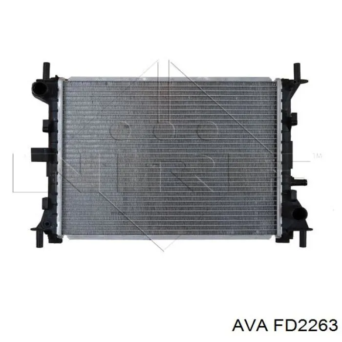 FD2263 AVA радіатор охолодження двигуна