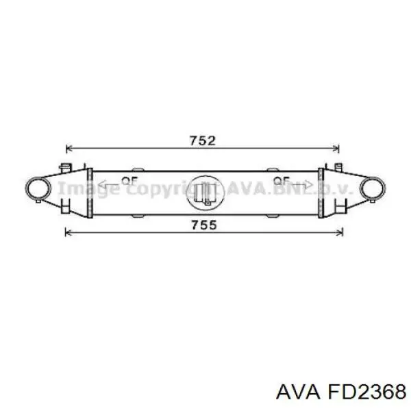 Радіатор FD2368 AVA