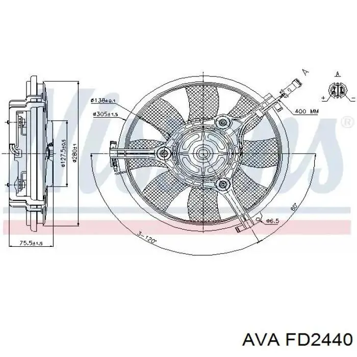 Радіатор FD2440 AVA