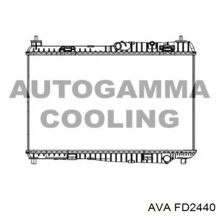 Радіатор основний AVA FD2440 ціна, від 58.71 USD