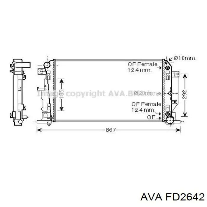 Радіатор FD2642 AVA