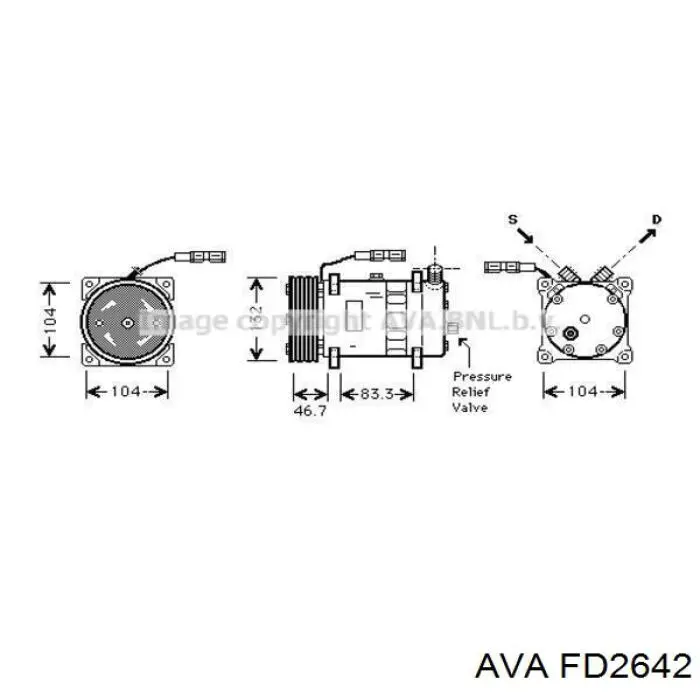 Радіатор охолодження AVA FD2642