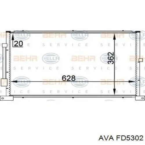 Конденсатор кондиціонера AVA FD5302 ціна, від 66.95 USD