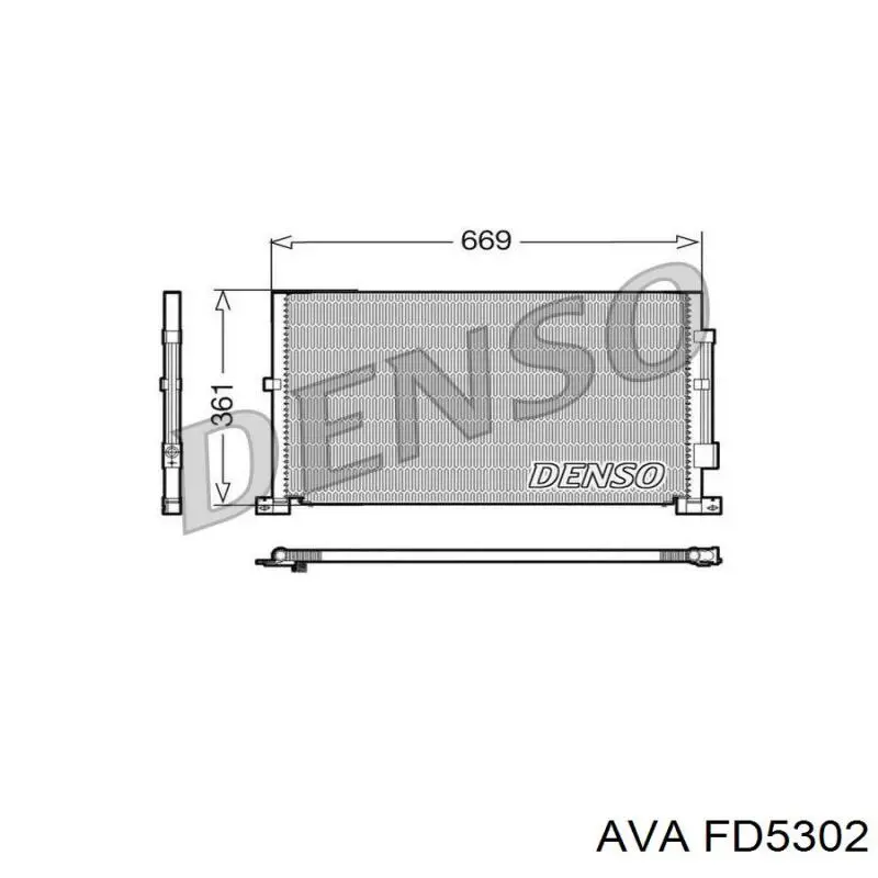 Купити FD5302 AVA Радіатор системи охолодження кондиціонера