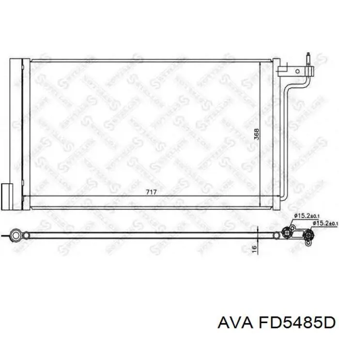 FD5485D AVA радіатор кондиціонера