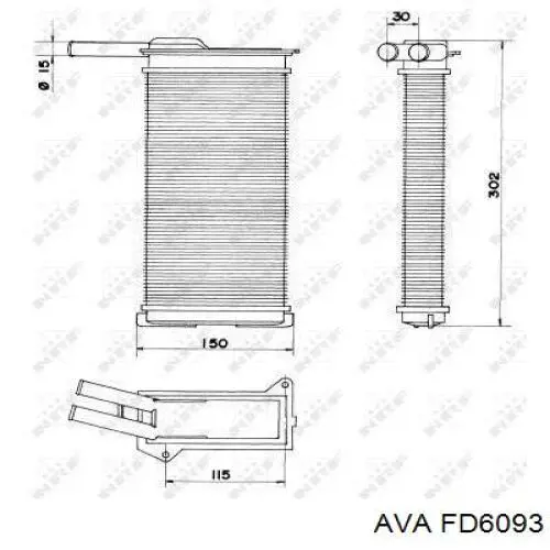 Купити FD6093 AVA Теплообмінник
