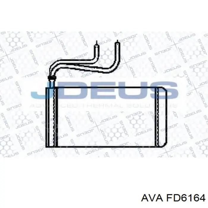 Радіатор пічки (обігрівача) AVA FD6164 ціна, від 23.84 USD