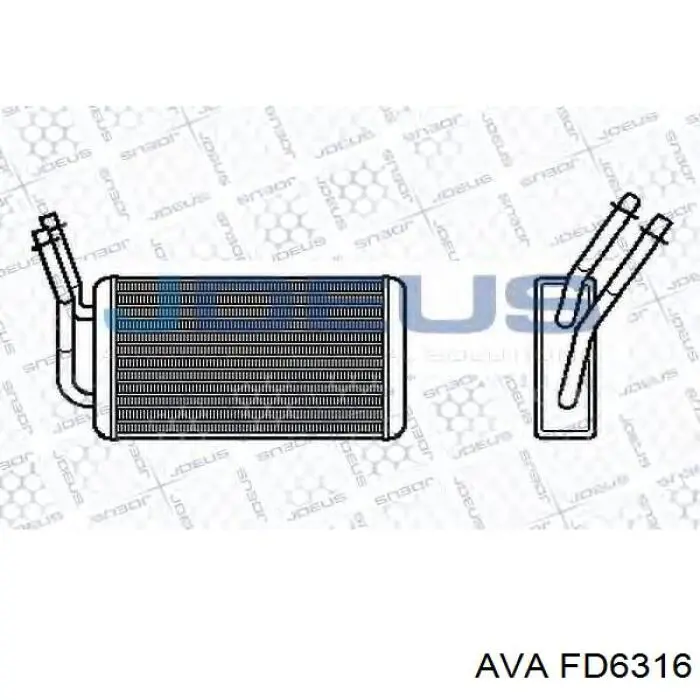 Радіатор пічки FD6316 AVA