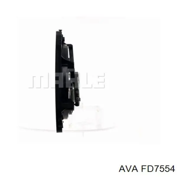 Дифузор радіатора охолодження, в зборі з двигуном і крильчаткою AVA FD7554