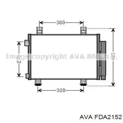 Радіатор FDA2152 AVA