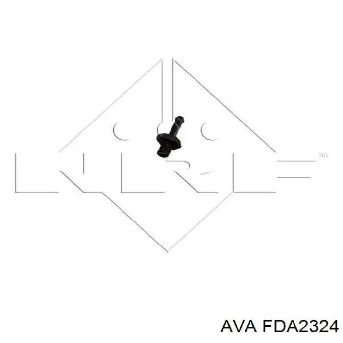 FDA2324 AVA Радіатор охолодження двигуна