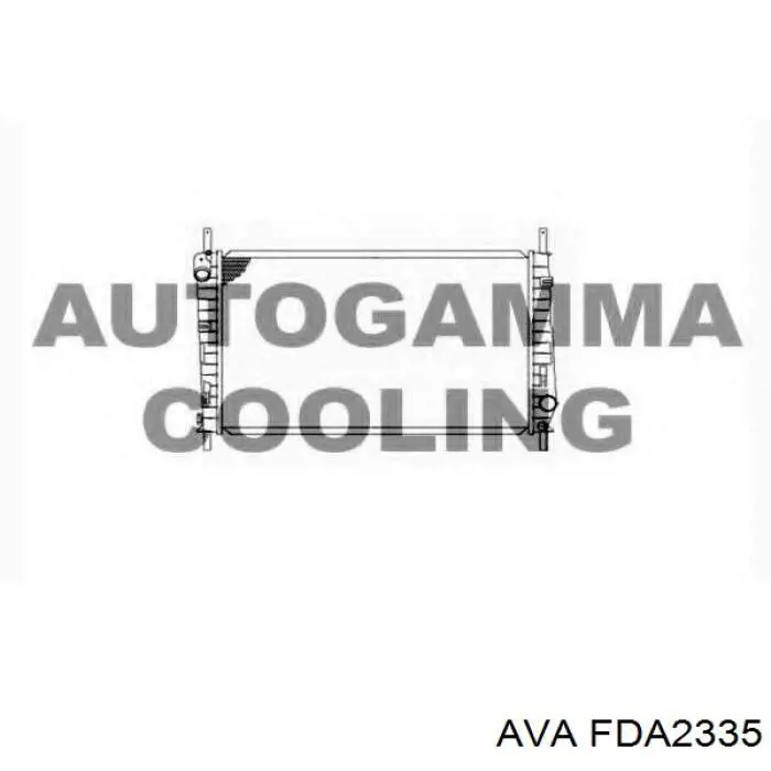 Купити FDA2335 AVA Радіатор двигуна