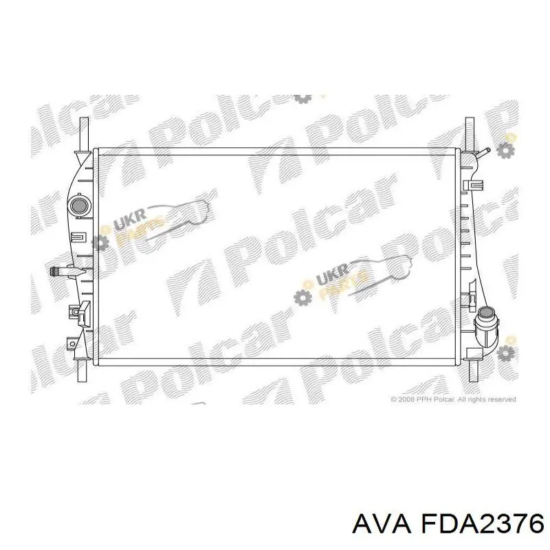 Купити FDA2376 AVA Радіатор двигуна