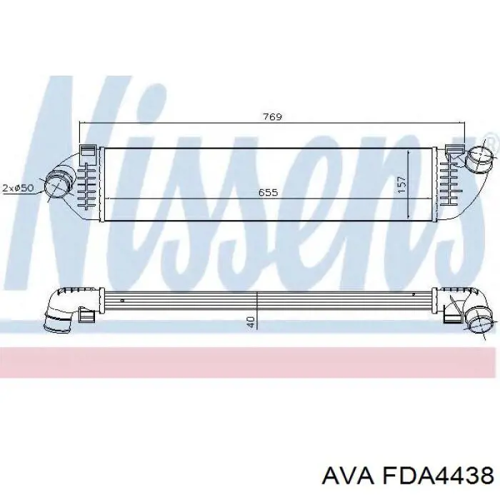 FDA4438 AVA радіатор интеркуллера