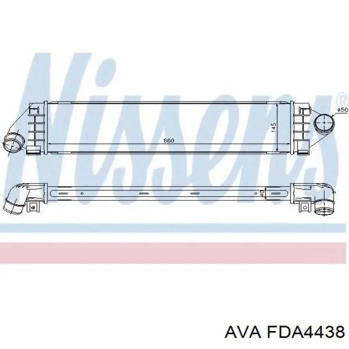 Купити FDA4438 AVA Радіатор интеркуллера