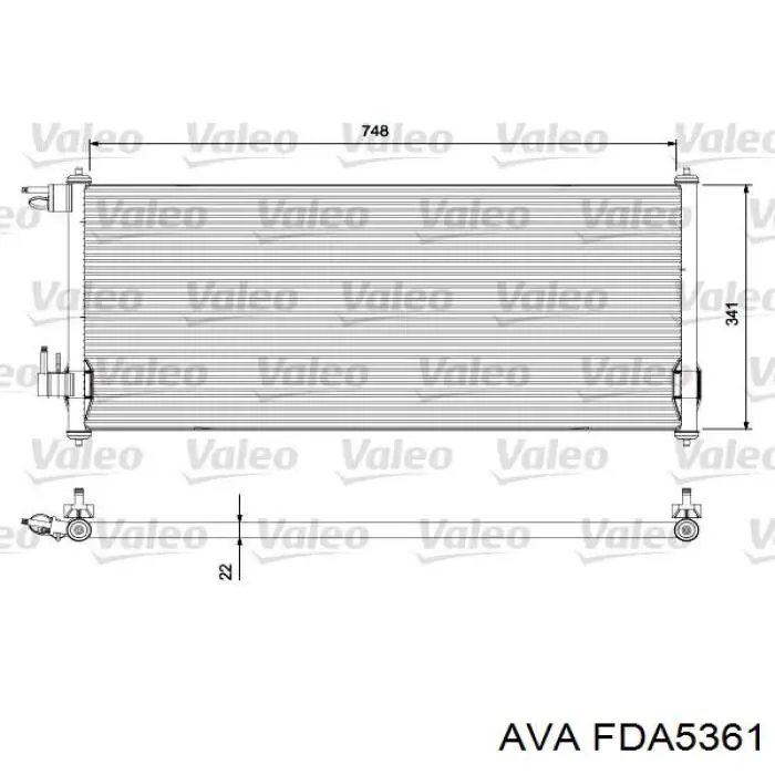 Конденсатор кондиціонера AVA FDA5361 ціна, від 74.81 USD