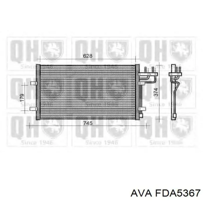 Радіатор кондиціонера FDA5367 AVA