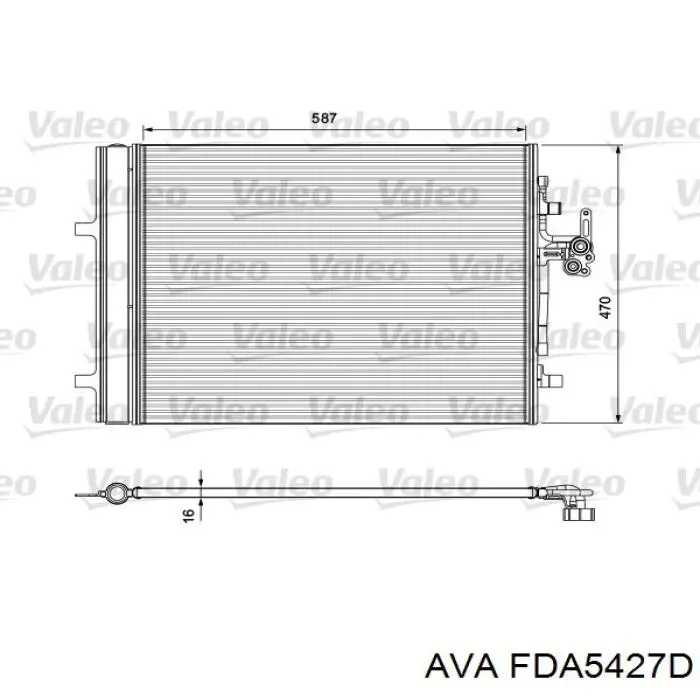 Конденсатор кондиціонера AVA FDA5427D ціна, від 87.80 USD