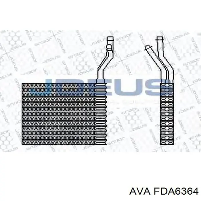 Радіатор пічки (обігрівача) AVA FDA6364 ціна, від 54.82 USD