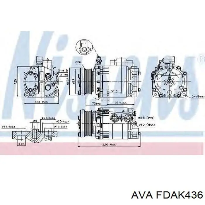 FDAK436 AVA Компресор холодоагенту