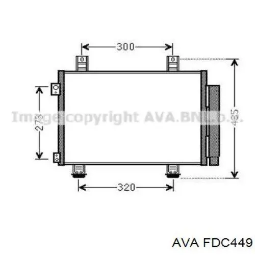 Вискомуфта вентилятора FDC449 AVA