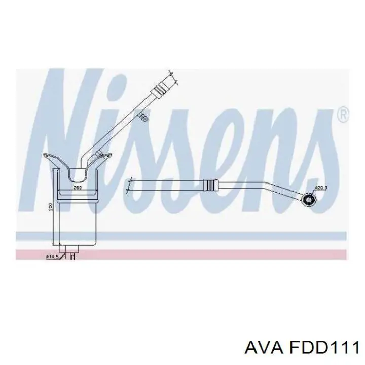 Ресивер-осушувач кондиціонера AVA FDD111 ціна, від 34.21 USD