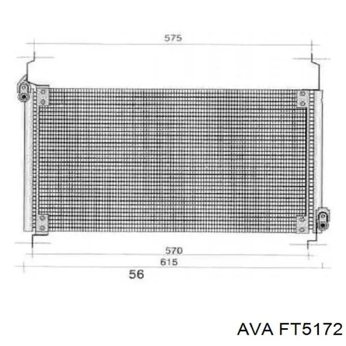 Радіатор кондиціонера FT5172 AVA