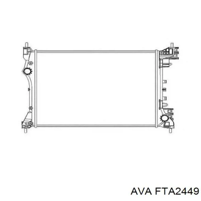 Радіатор основний AVA FTA2449 ціна, від 88.85 USD