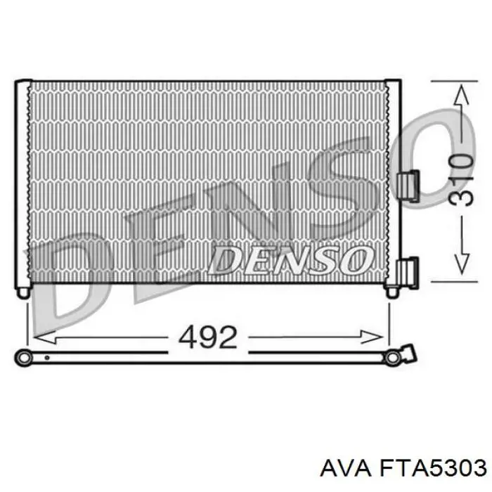 Радіатор кондиціонера FTA5303 AVA