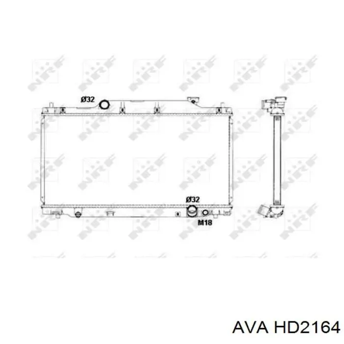 Радіатор HD2164 AVA