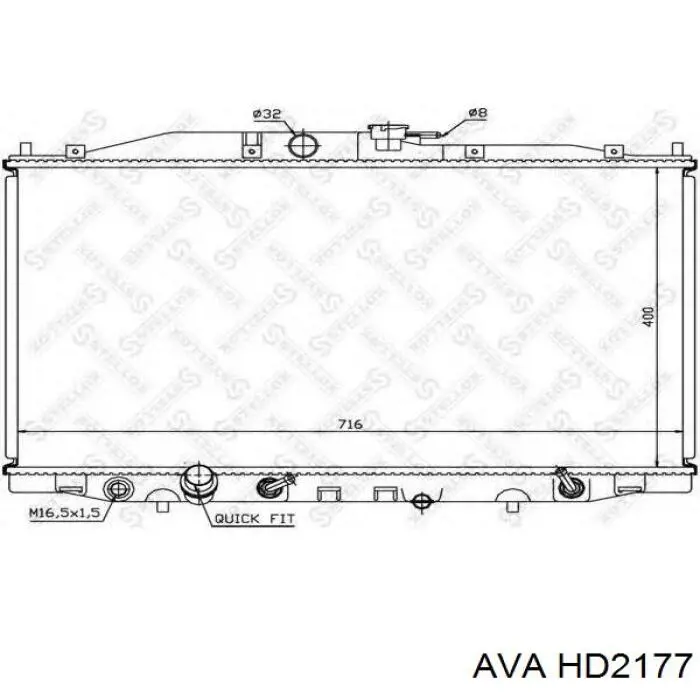 Радіатор основний AVA HD2177 ціна, від 113.15 USD