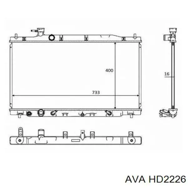 Радіатор HD2226 AVA
