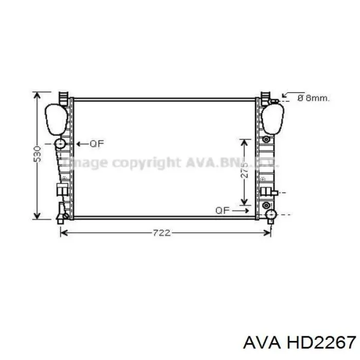 Радіатор HD2267 AVA
