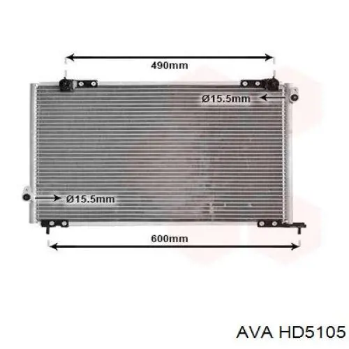 Купити HD5105 AVA Радіатор системи охолодження кондиціонера