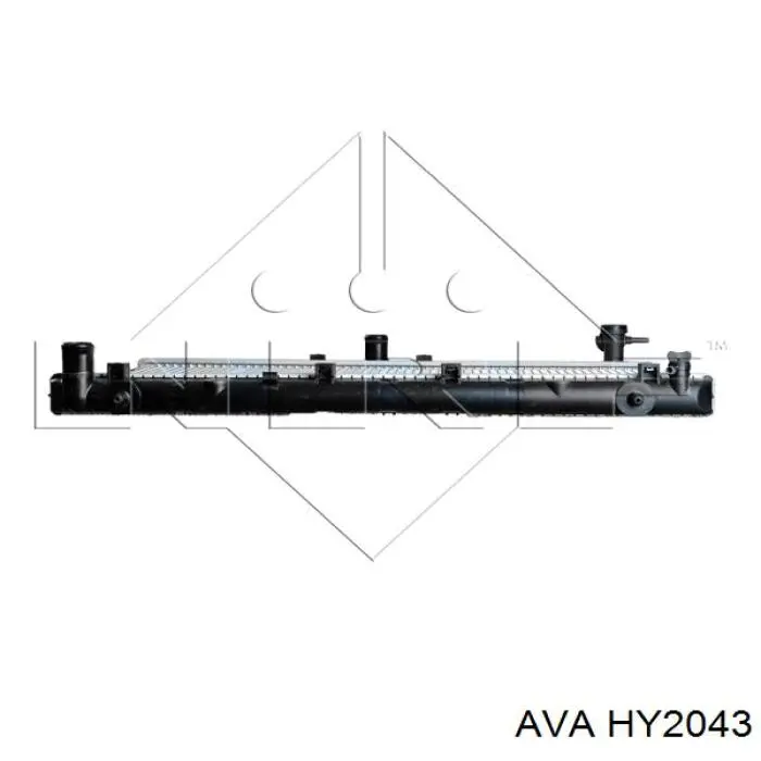 HY2043 AVA радіатор охолодження двигуна