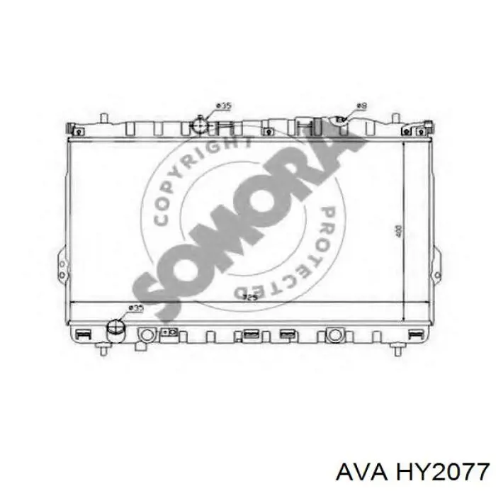 Радіатор основний AVA HY2077 ціна, від 105.53 USD