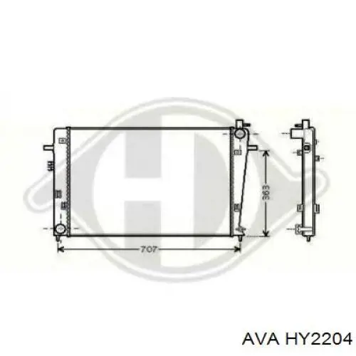Радіатор основний AVA HY2204 ціна, від 109.53 USD