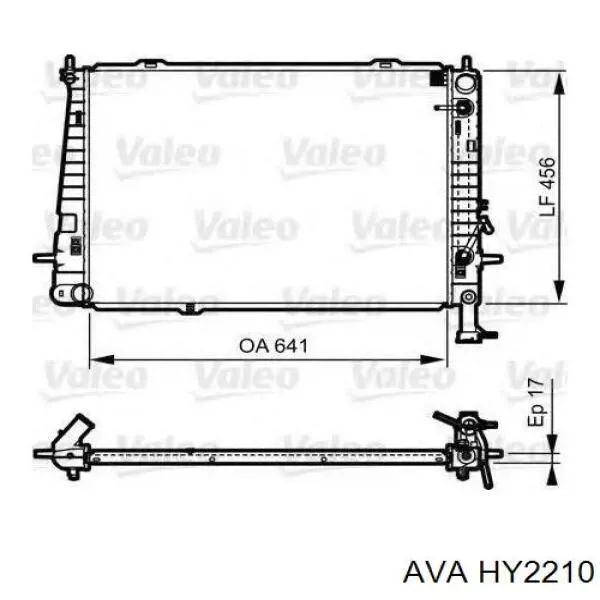 Радіатор HY2210 AVA