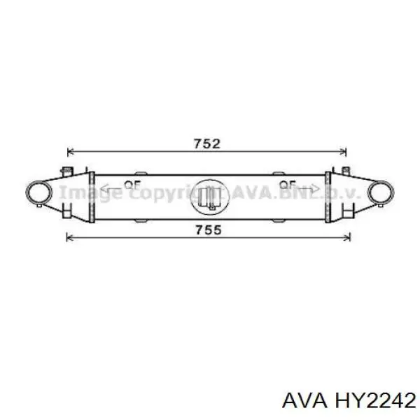 Радіатор 253102M100 Hyundai/Kia