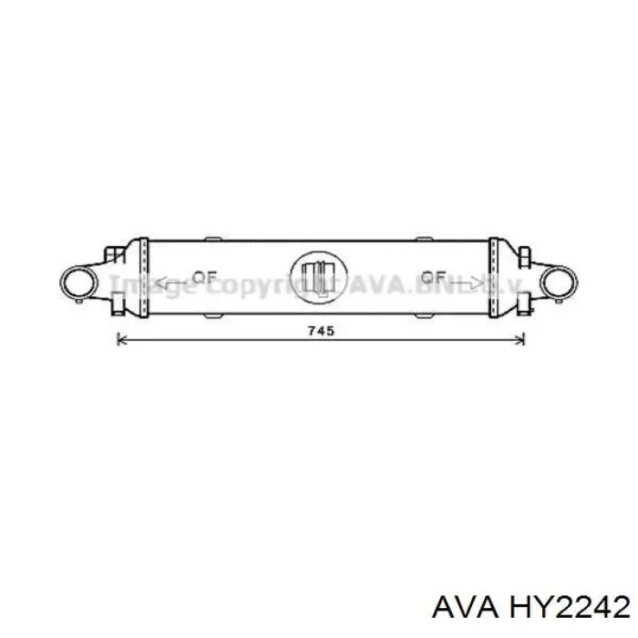 Радіатор охолодження Hyundai/Kia 253102M100